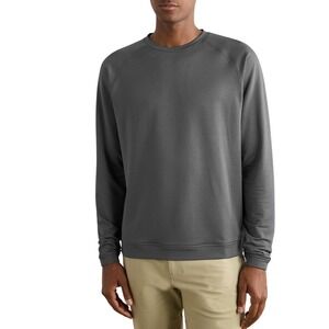 PETER MILLAR Cradle Performance Crewneck, Classic Fit, Iron Gray, Size M